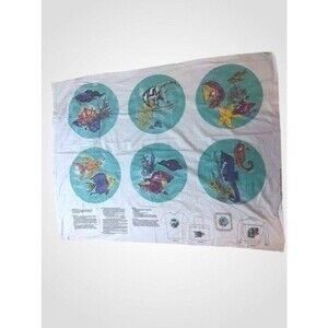 Tropical Fish Seahorse Sewing Appliques Aqua Green Purple Orange Pink 12"